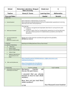 360972659 A Detailed Lesson Plan in Mathematics V - A Detailed Lesson ...