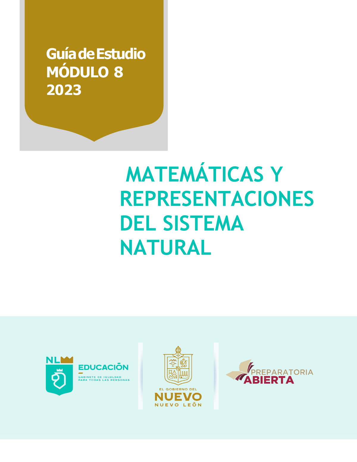 Modulo 8. Matematicas Y Representaciones Del Sistema Natural - MATEM ...