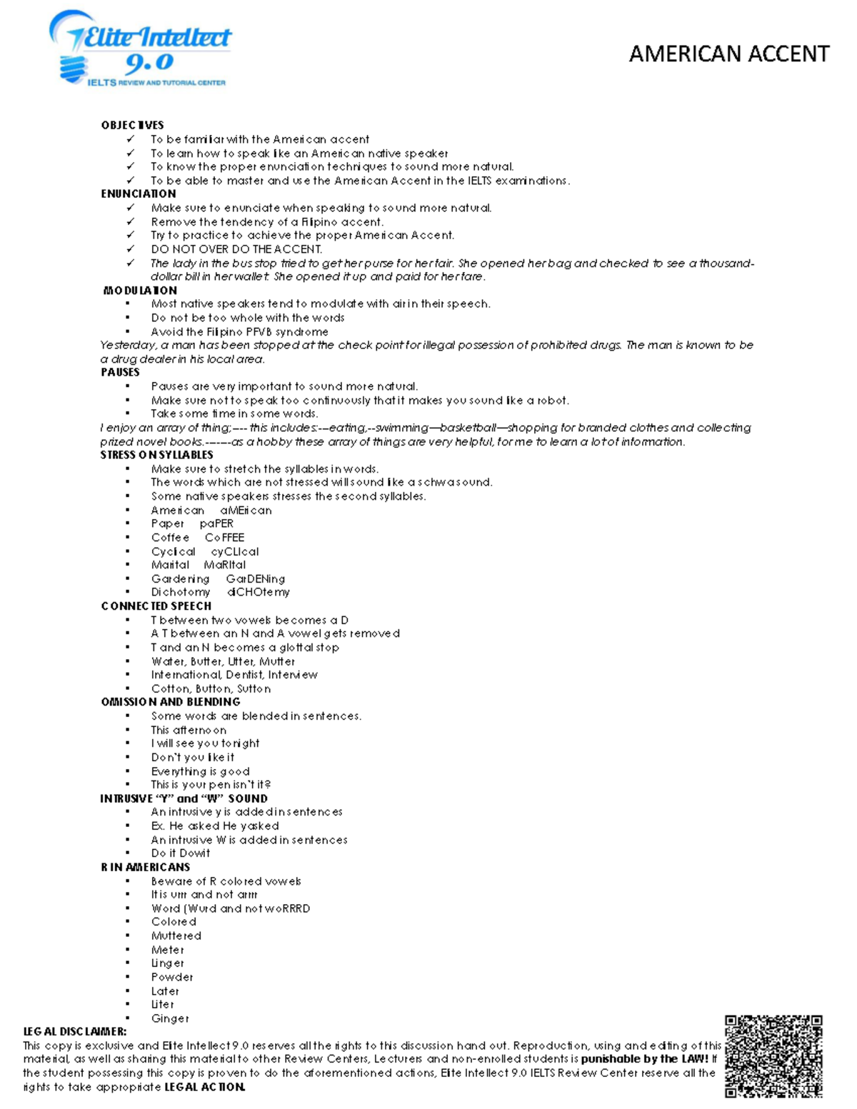 american-accent-objectives-to-be-familiar-with-the-american-accent-to