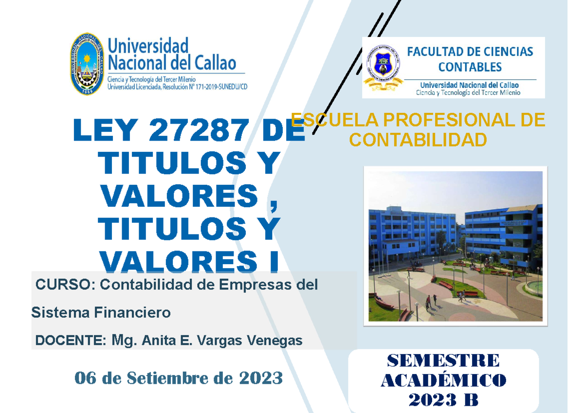 CONT EMP FIN SEM 3-LEY 27287 Titulos Y VAL 2023B - 06 de Setiembre de ...