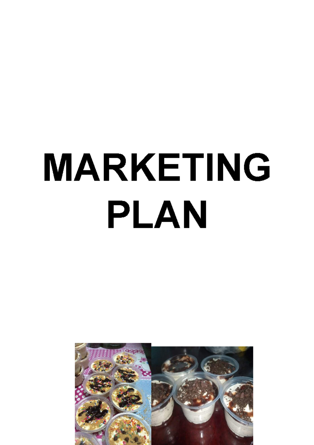 Business PLAN Example - MARKETING PLAN SWEET PALACE Froze n’ Cream ...