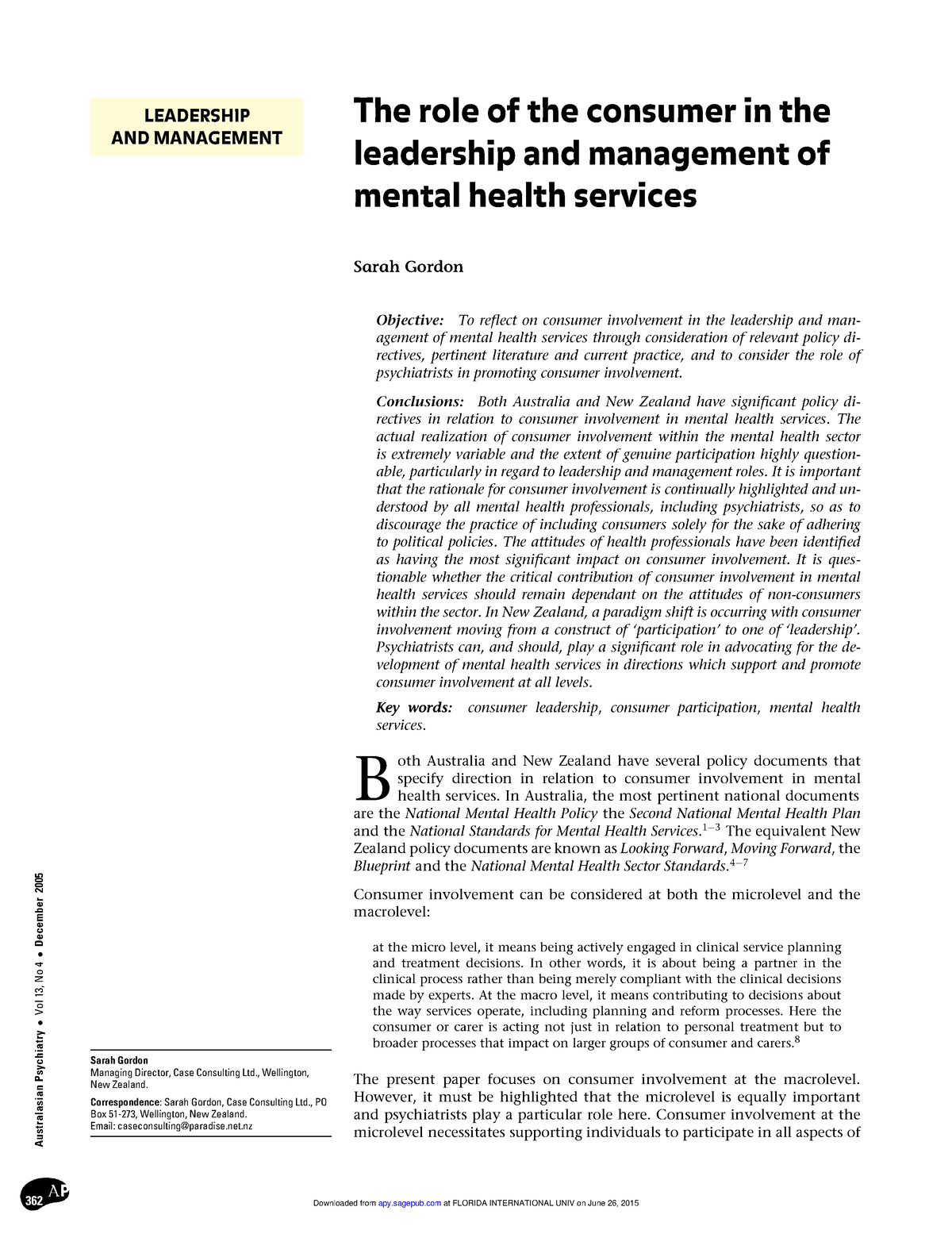 consumer research for mental health