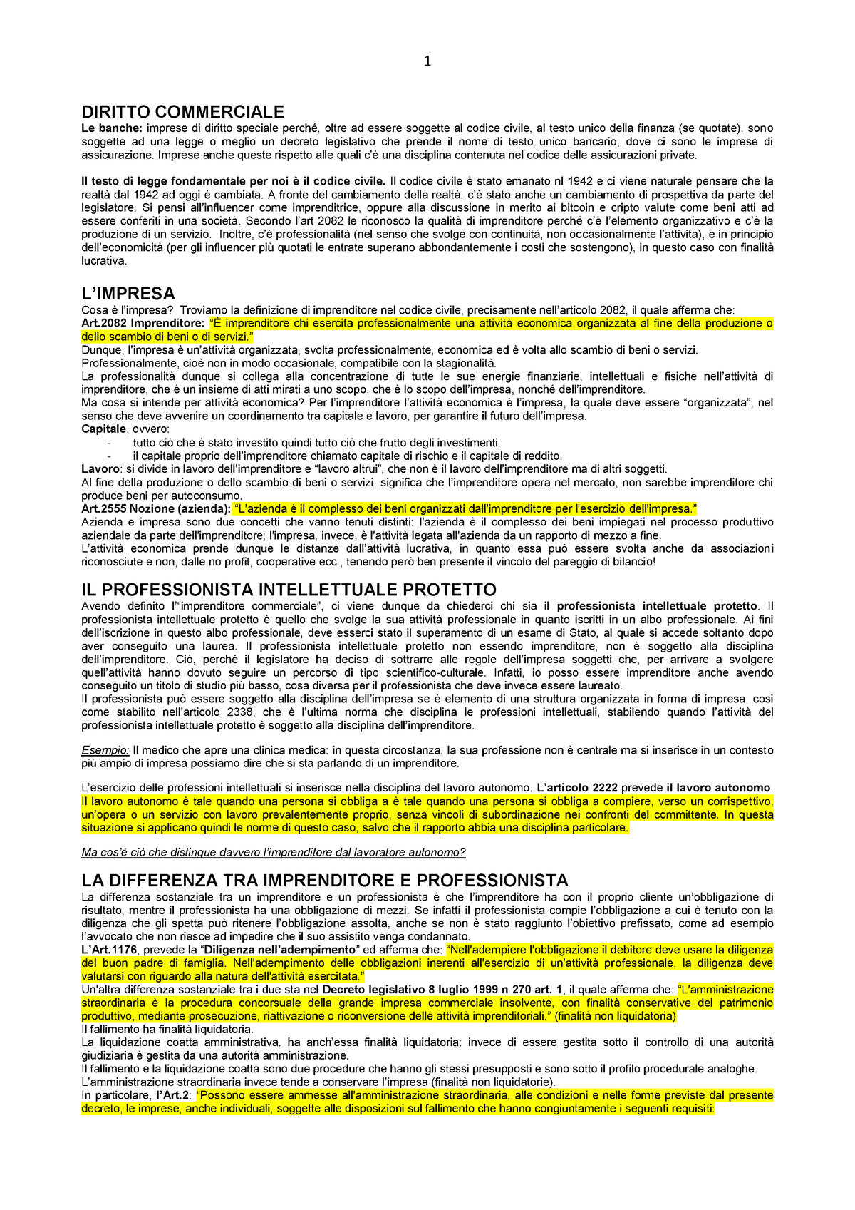 Diritto Commerciale Riassunto Libro - DIRITTO COMMERCIALE Le Banche ...