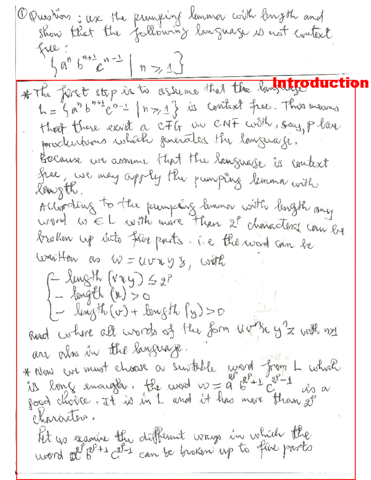 Pumping Lemma Example - COS3701 - Studocu