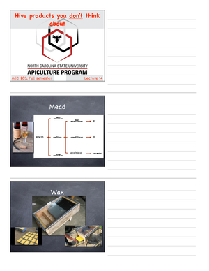 Lecture 18-History Of Beekeeping - The history of beekeeping ...