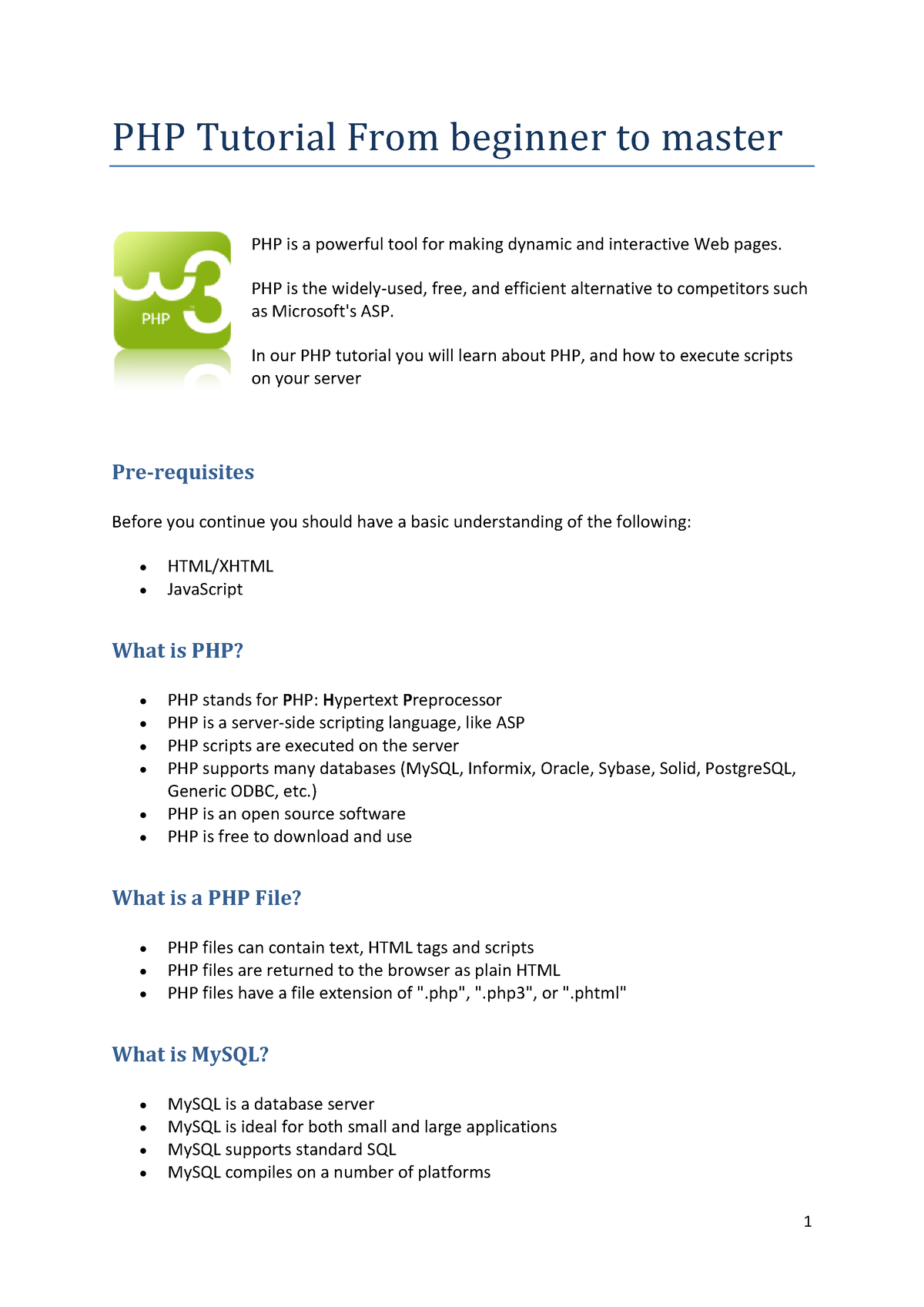 Php Master - PHP Tutorial From Beginner To Master PHP Is A Powerful ...