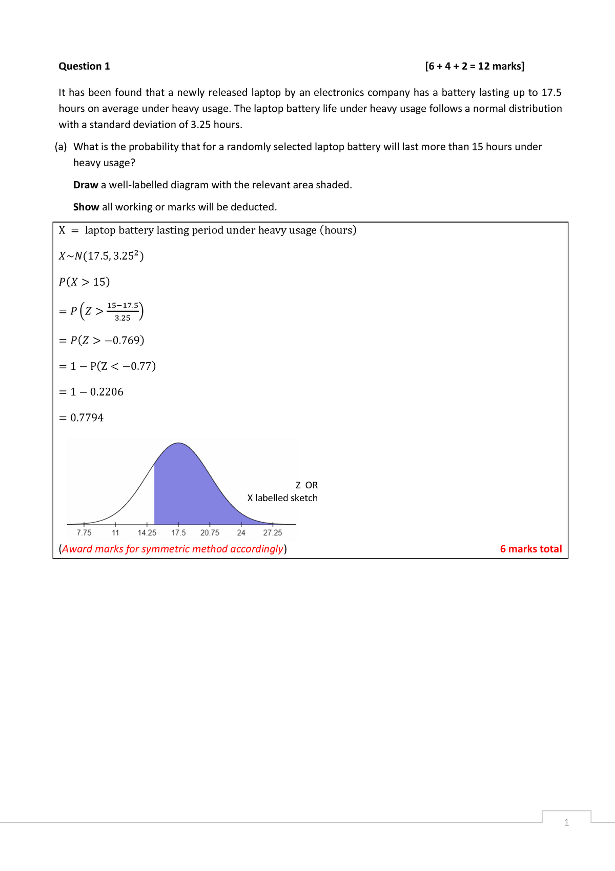 MCD 2080 FAT 1 Solutions - Business Statistics Monash - Question 1 [6 ...