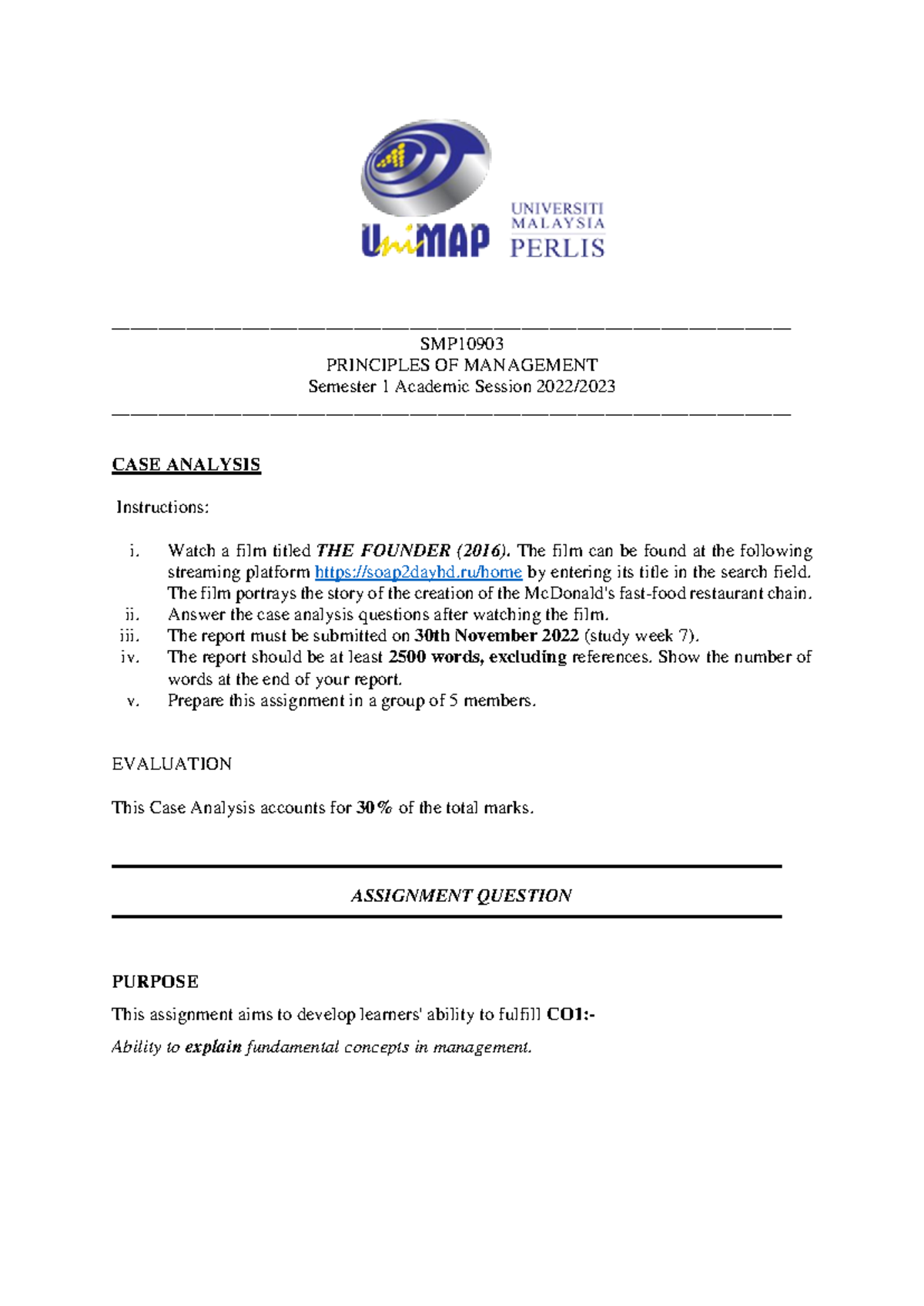 Smp10903 Group Assignment Case Analysis Studocu