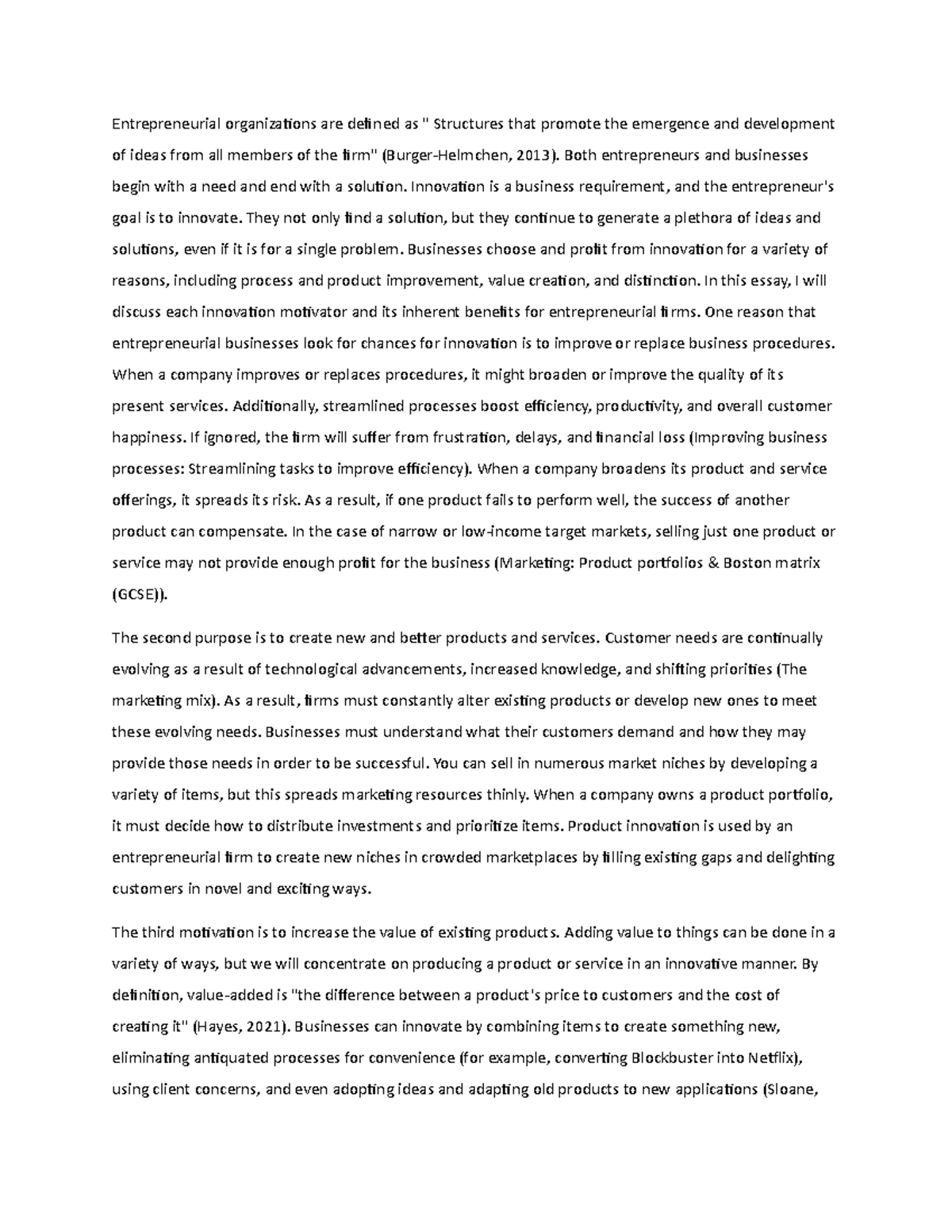 Task3 - Business Management QHT1 task 3 for year 2021/2022 ...