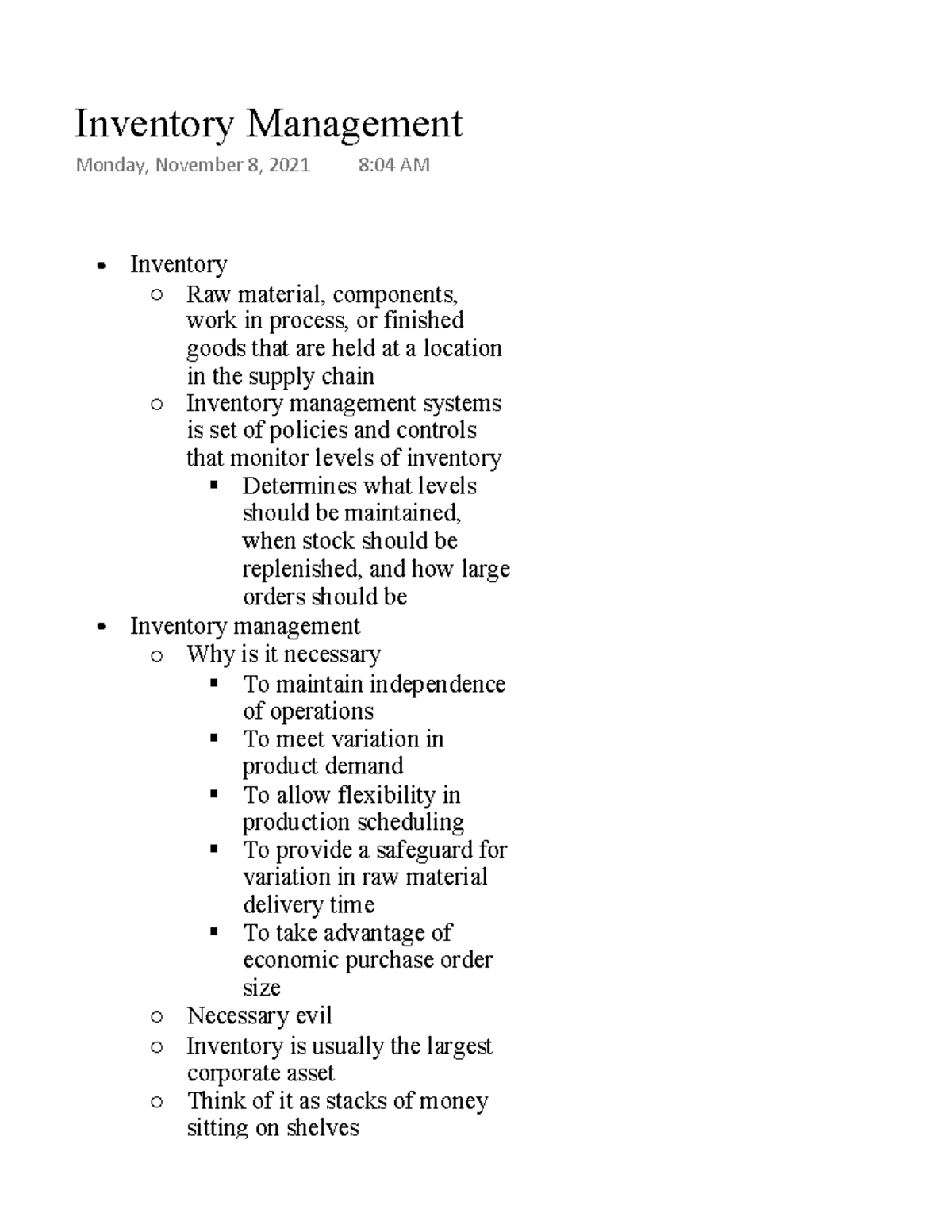 Inventory Management - Inventory Raw Material, Components, Work In ...