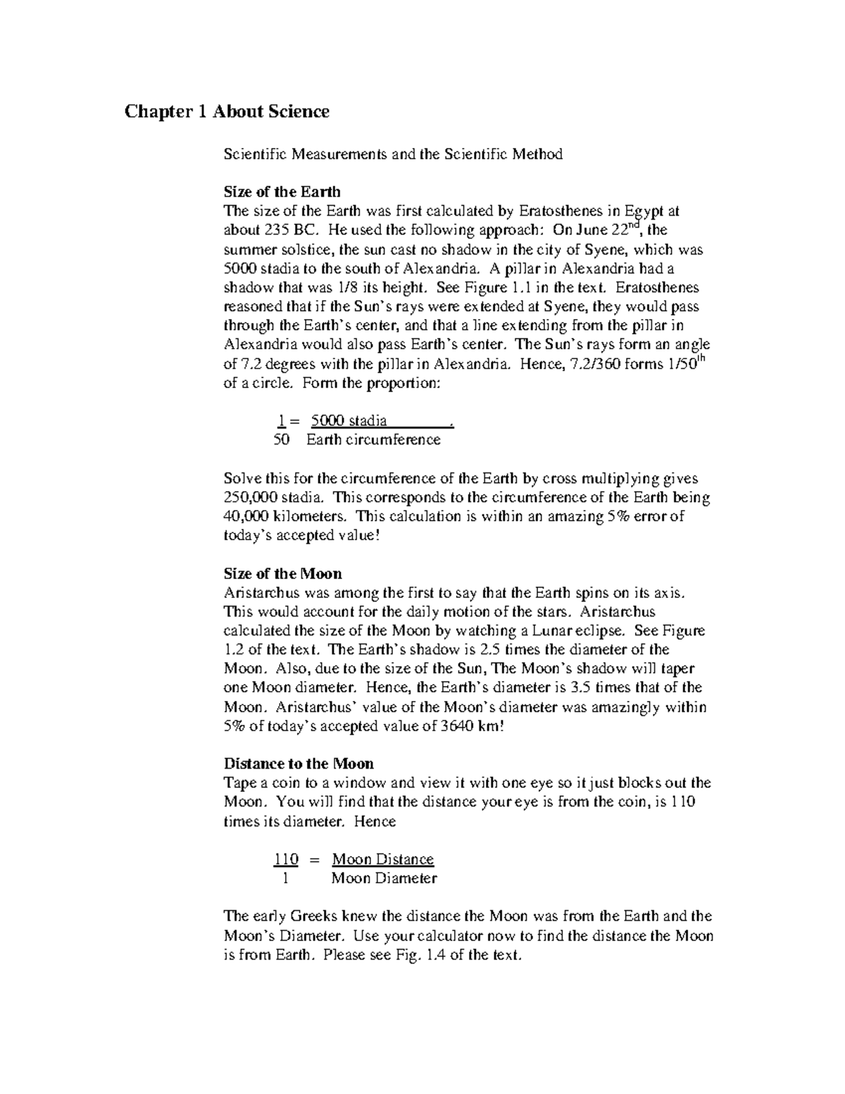 Chapter 01 About Science - Chapter 1 About Science Scientific ...