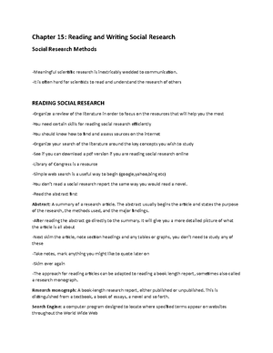 Social Research Methods Sixth Class - Social Research Methods SOC 209 ...