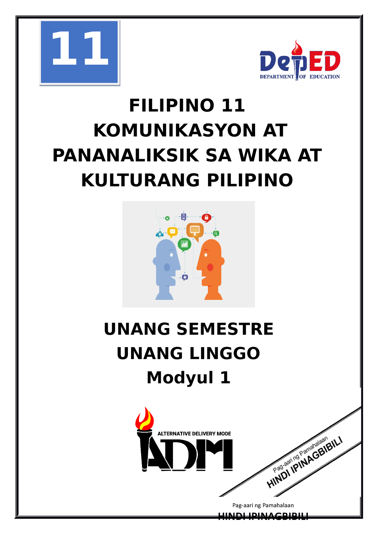 Kpwkp 1 - 21st-Century-Lit11_q1_mod1 - FILIPINO 11 KOMUNIKASYON AT ...