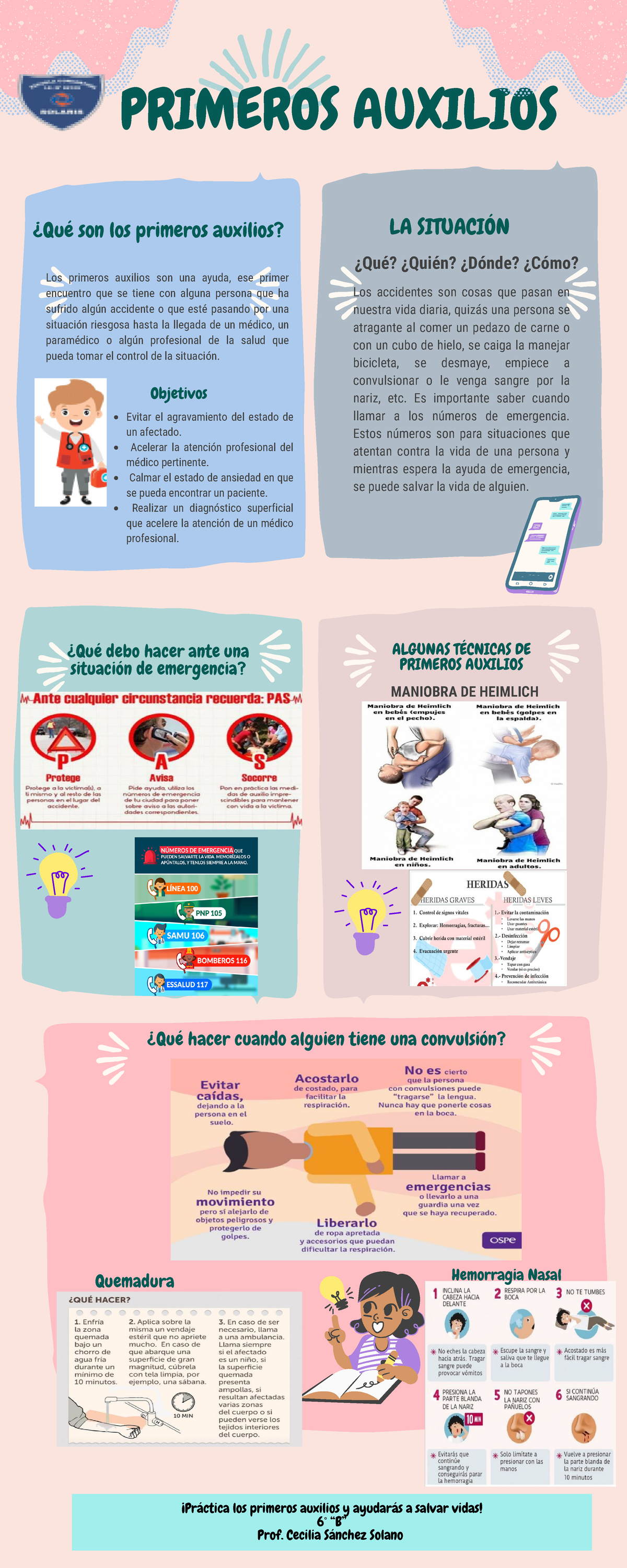 Infografia Primeros Auxilios Algunas T Cnicas De Primeros Auxilios Qu Debo Hacer Ante Una