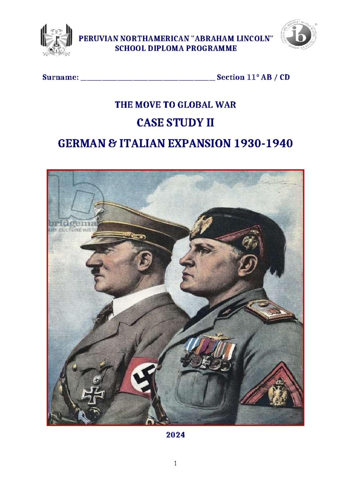 Booklet Italian & German Expansion - PERUVIAN NORTHAMERICAN "ABRAHAM ...