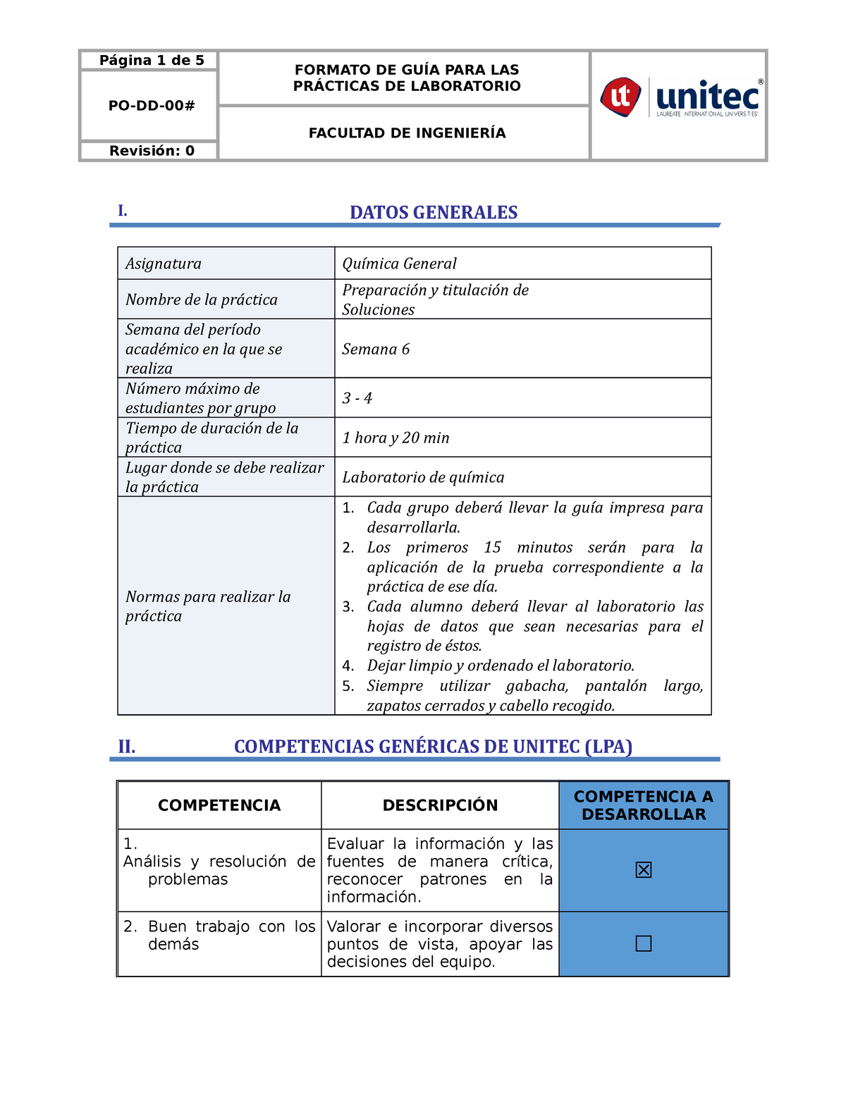 5 - Preparacion Y Titulación De Soluciones - FORMATO DE GUÍA PARA LAS ...