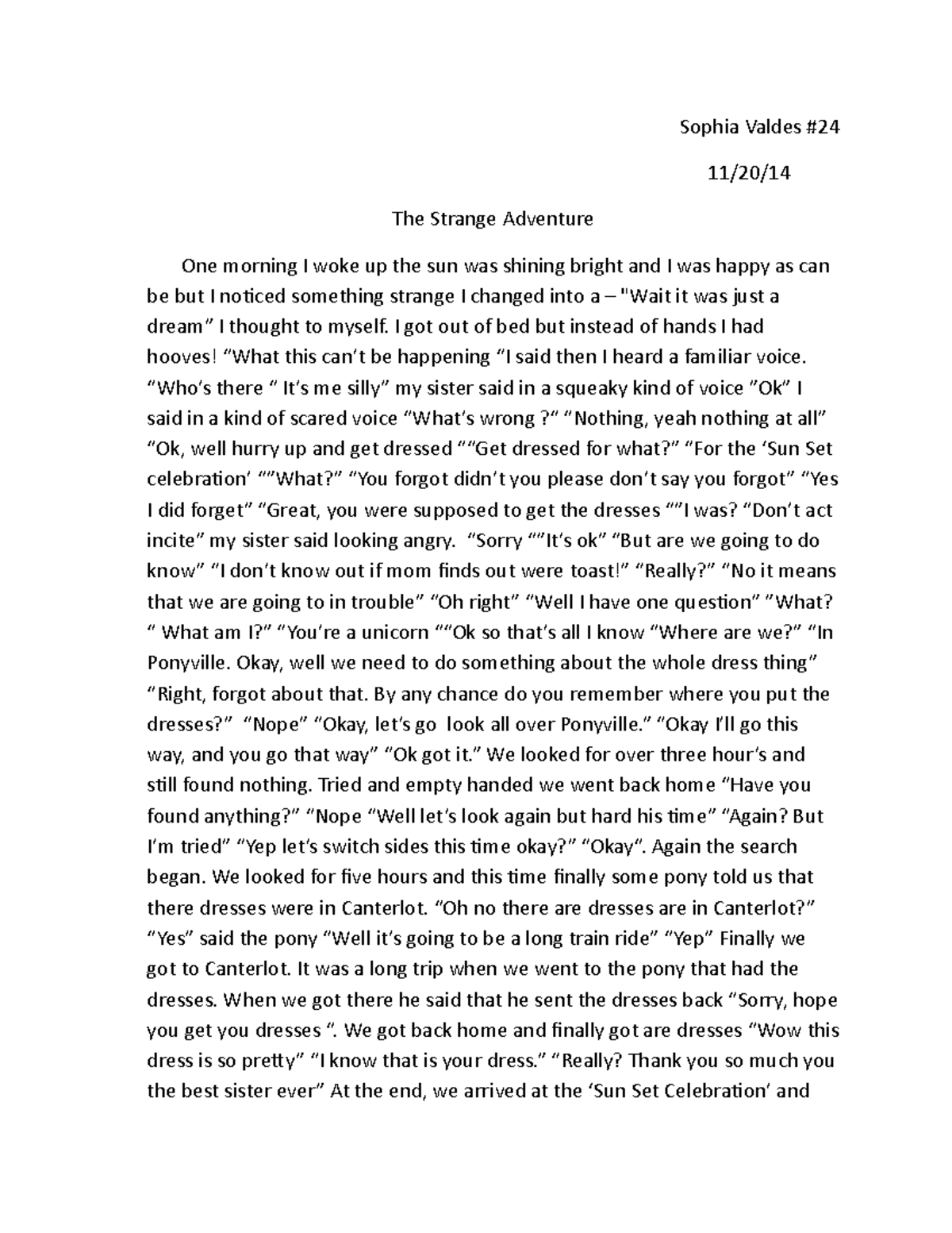 essay a strange adventure you never forget