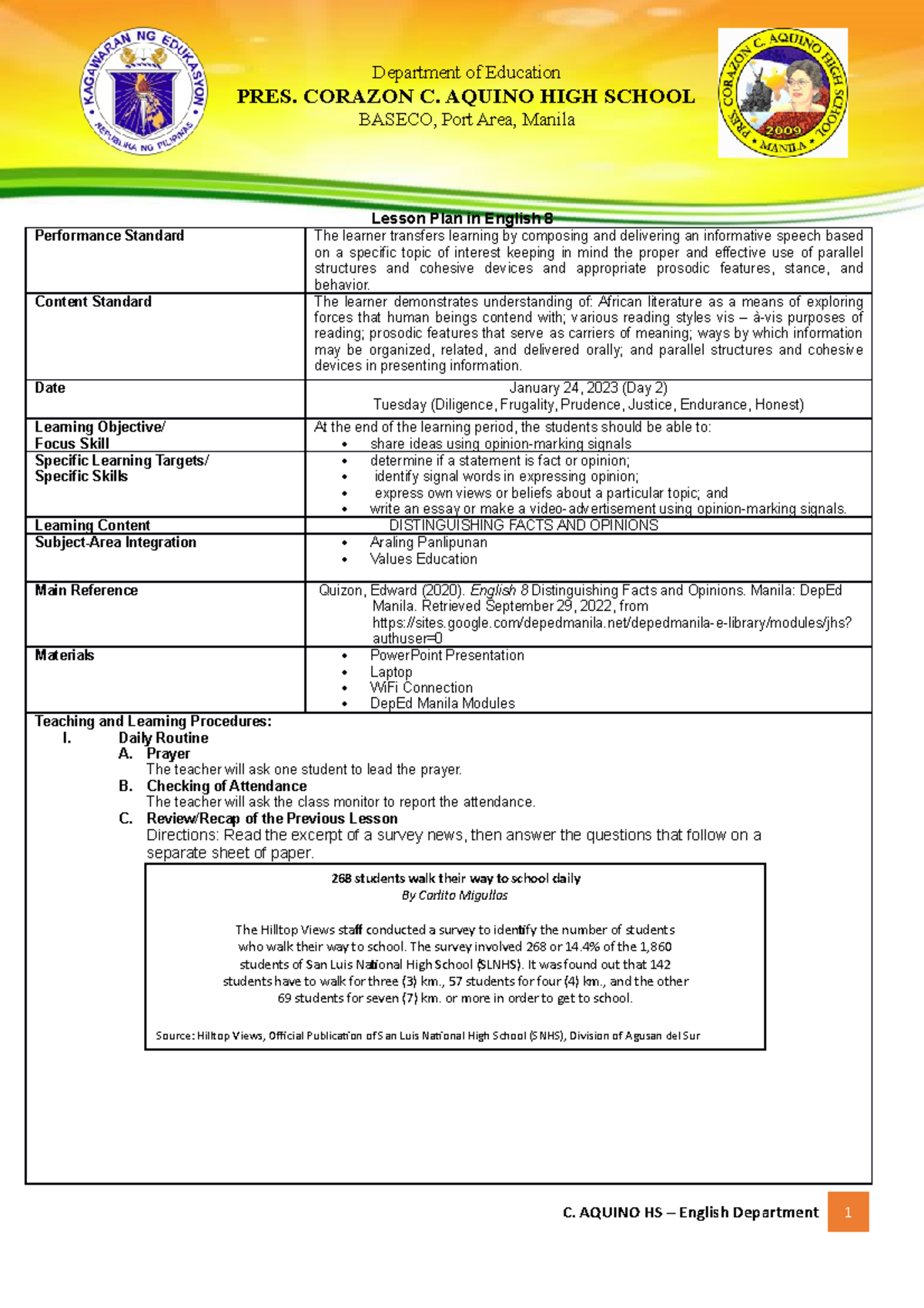 distinguishing-facts-and-opinions-review-lesson-plan-in-english-8