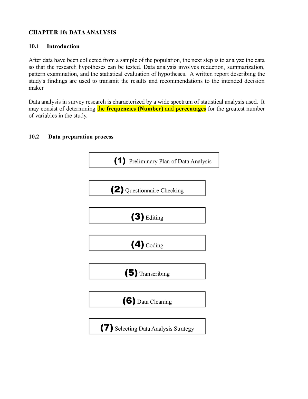 Chapter 10b -Data Analysis (Robin Student) - CHAPTER 10: DATA ANALYSIS ...