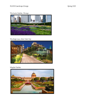 PLS320 Garden Styles Exam Multiple Choice - Garden/Landscape Styles ...