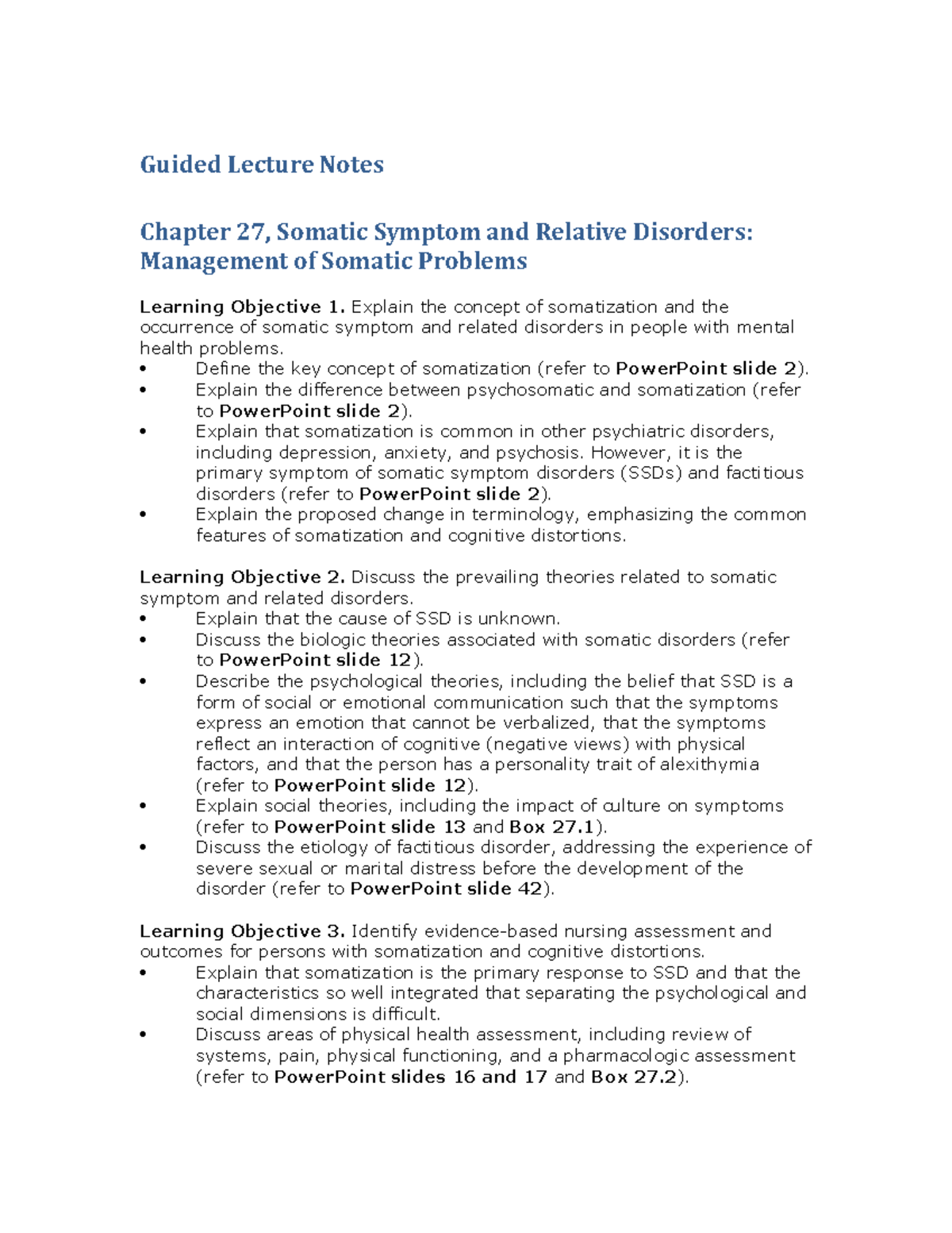 Boyd Ess 2e Guided Lecture Notes Chapter 27 - Guided Lecture Notes ...