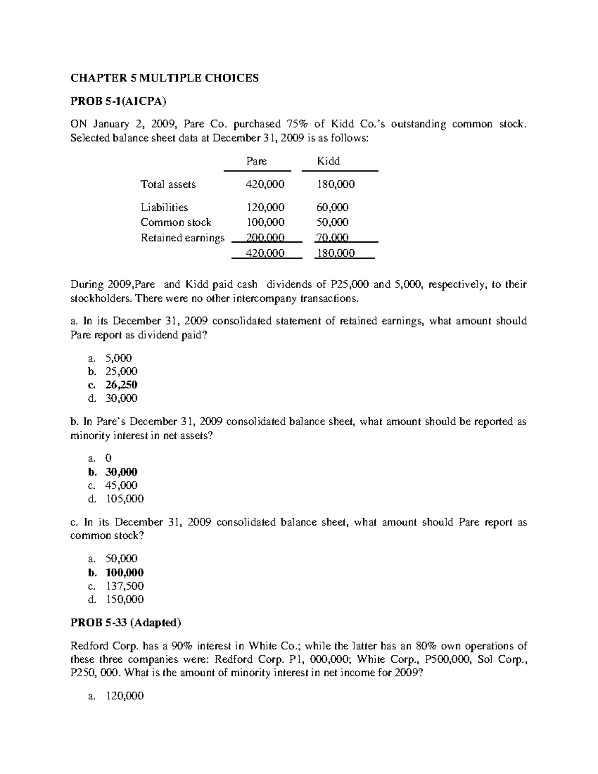 Notes pdf solved problems - BS Accountancy - Studocu