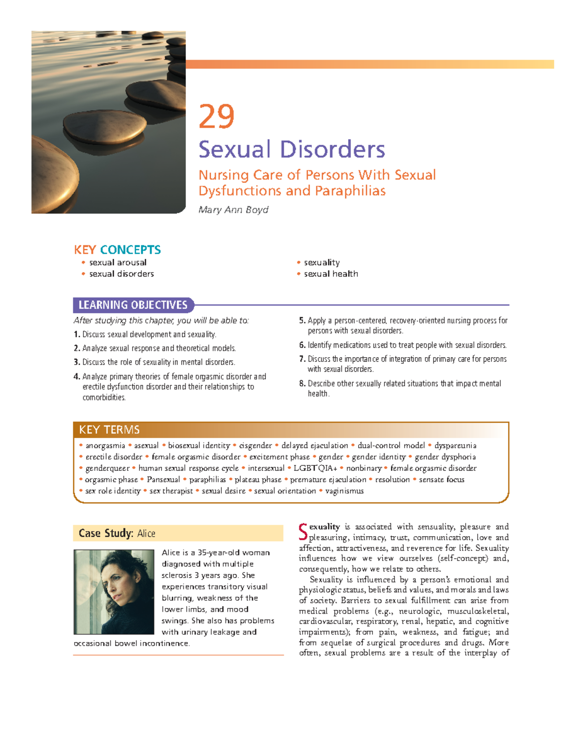 Chapter 29 sexual behaviors 29 Sexual Disorders Nursing Care