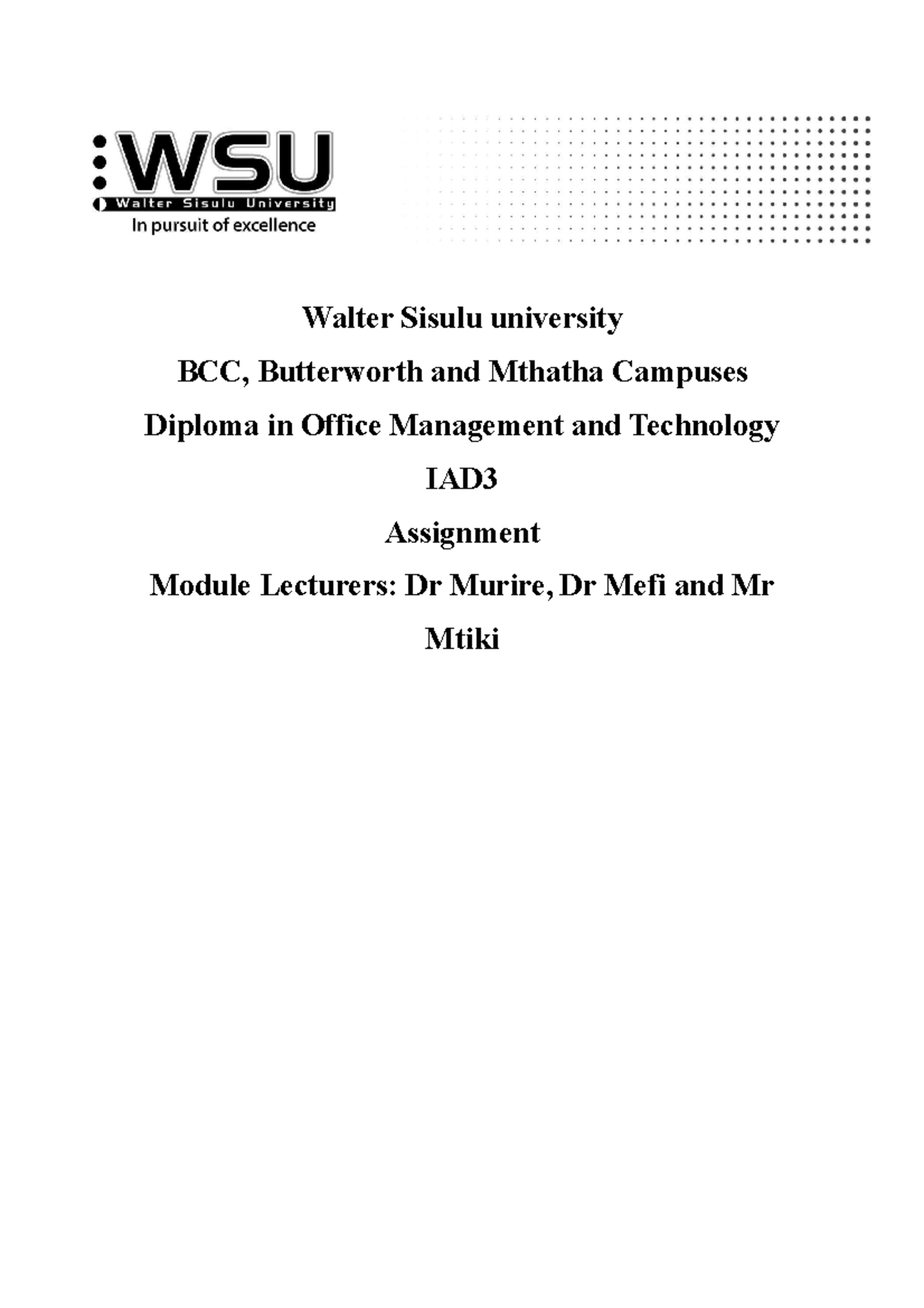 IAD 3 Assignment 2023 - discuss the importnce of informatipn security ...