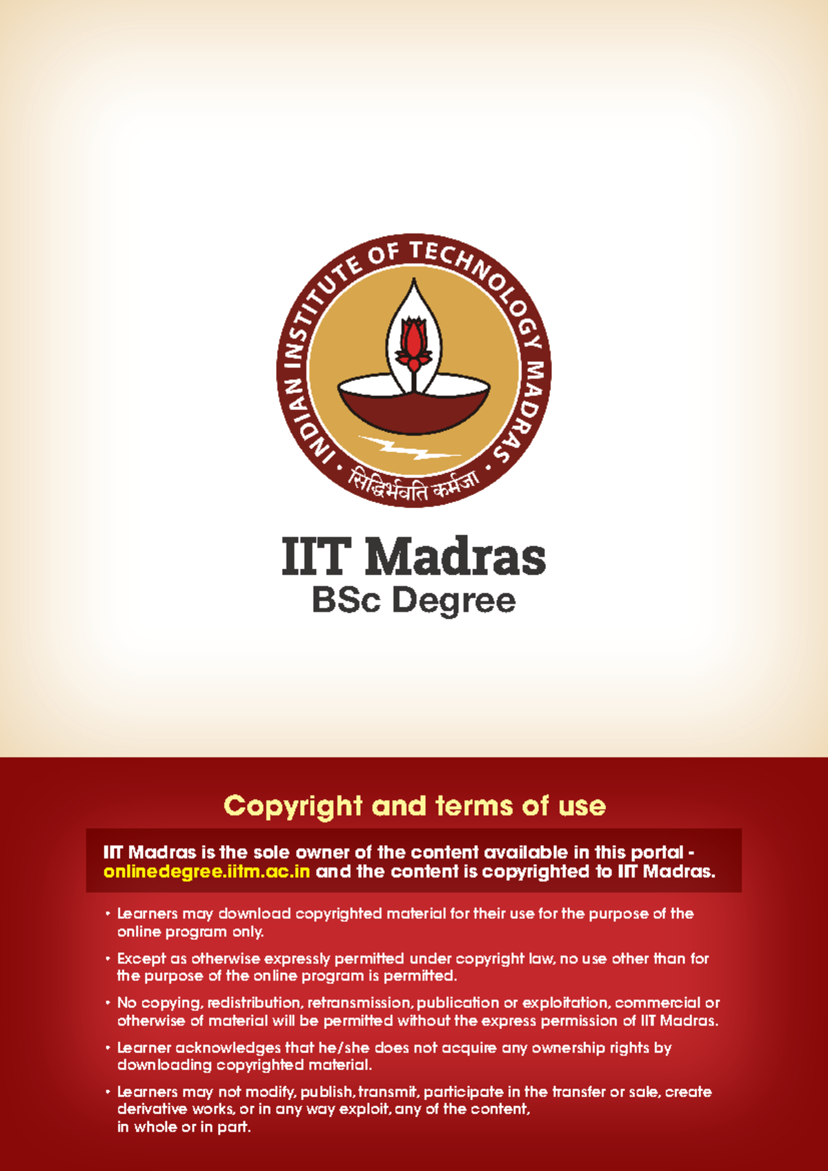 Lecture 3 - iit m w1 eng transcript - Learners may download copyrighted ...
