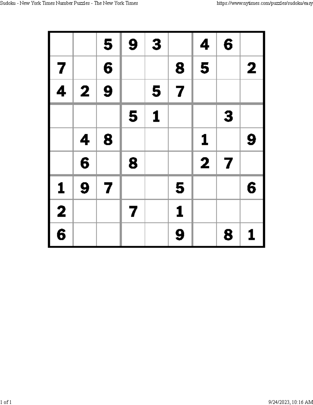 Sudoku 1 e1dds exame nacional do ensino médio Sudoku New York