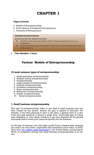 Entrep Module 6 for teacher - 12 ENTREPRENEURSHIP Quarter 1 – Module 6 ...