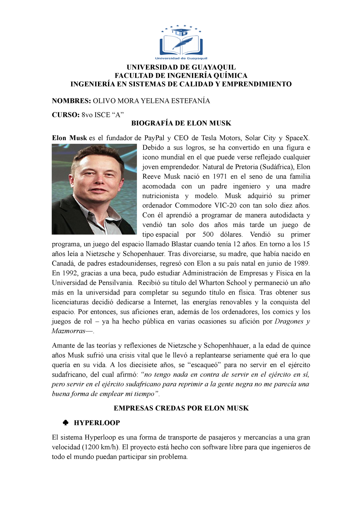 biografia de elon musk resumen