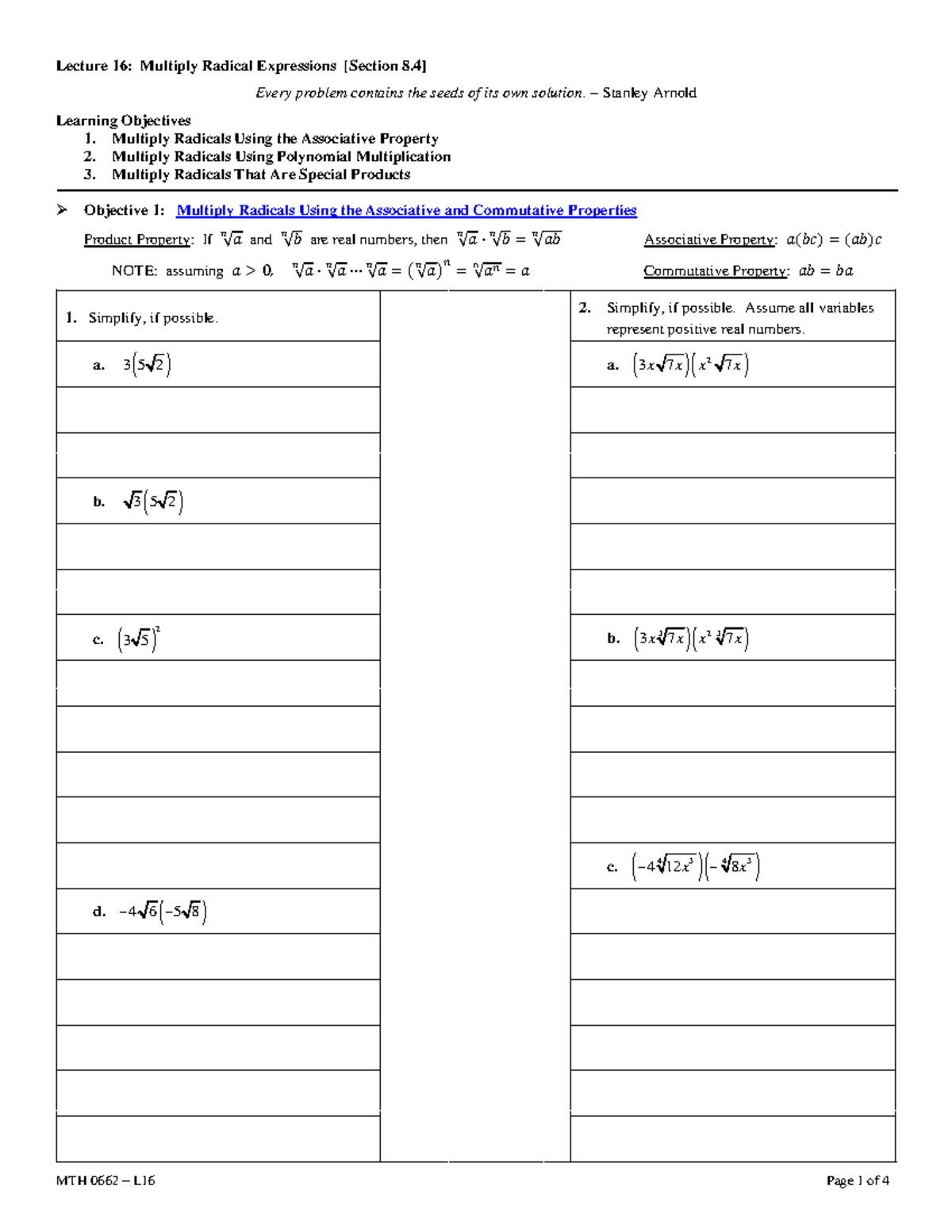 multiplying radicals assignment edgenuity answers