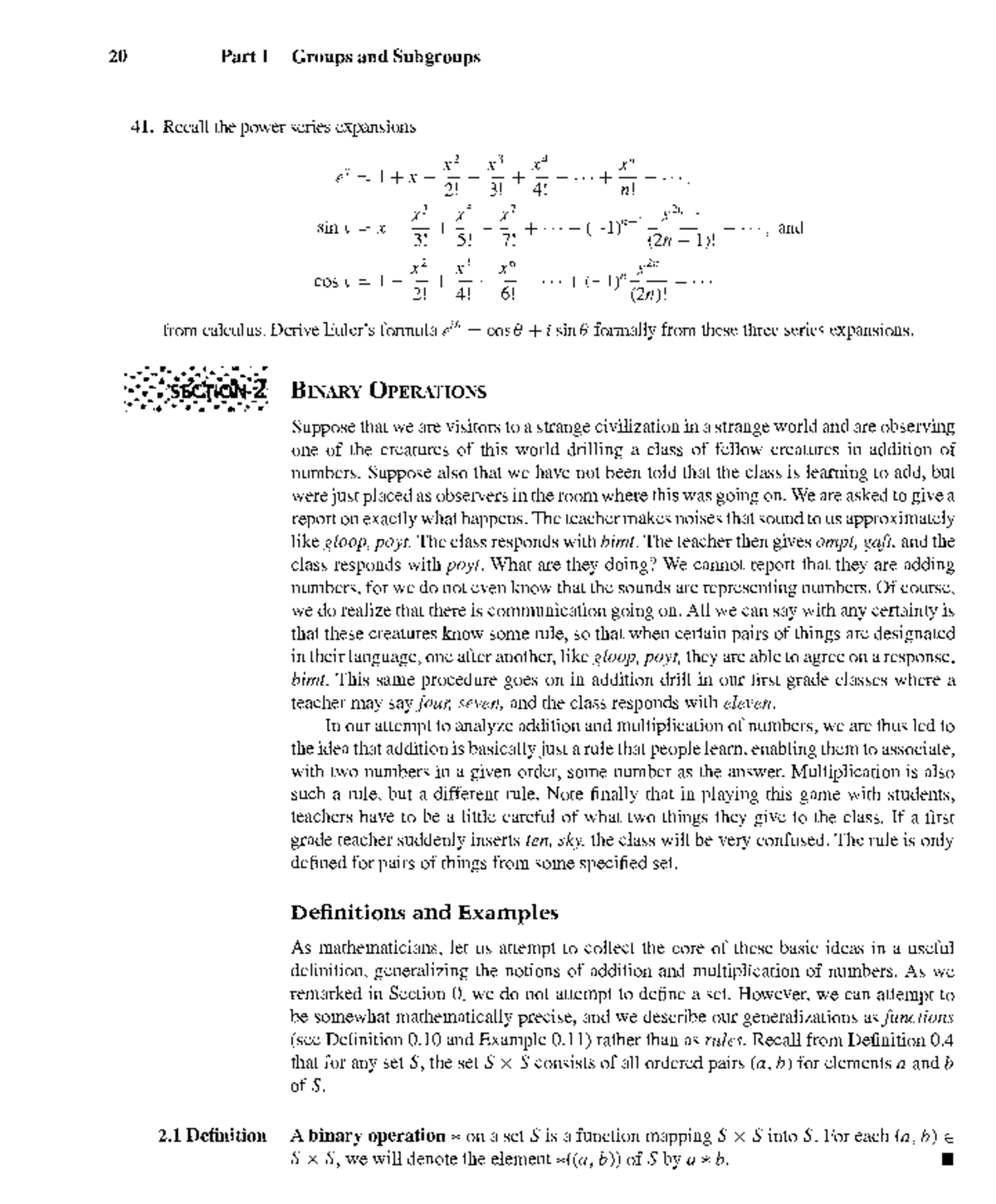 Binary Operations - Bsc Maths - Studocu