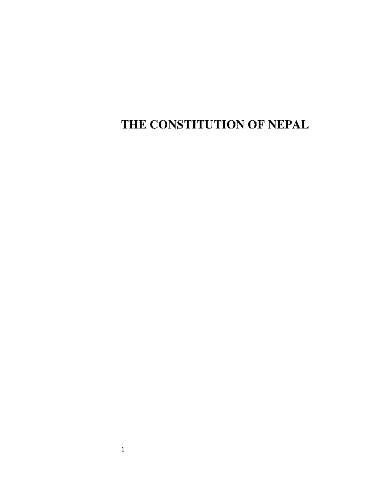 essay about constitution of nepal