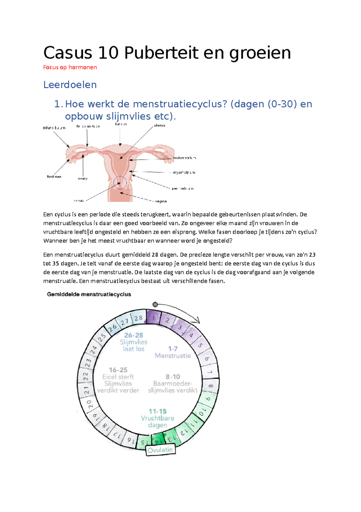 Casus 10 Puberteit En Groeien - Casus 10 Puberteit En Groeien Focus Op ...