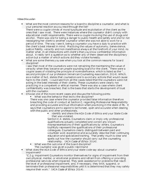 Benchmark Counseling Skills Template- Naja- April 9th - COUC 505 ...