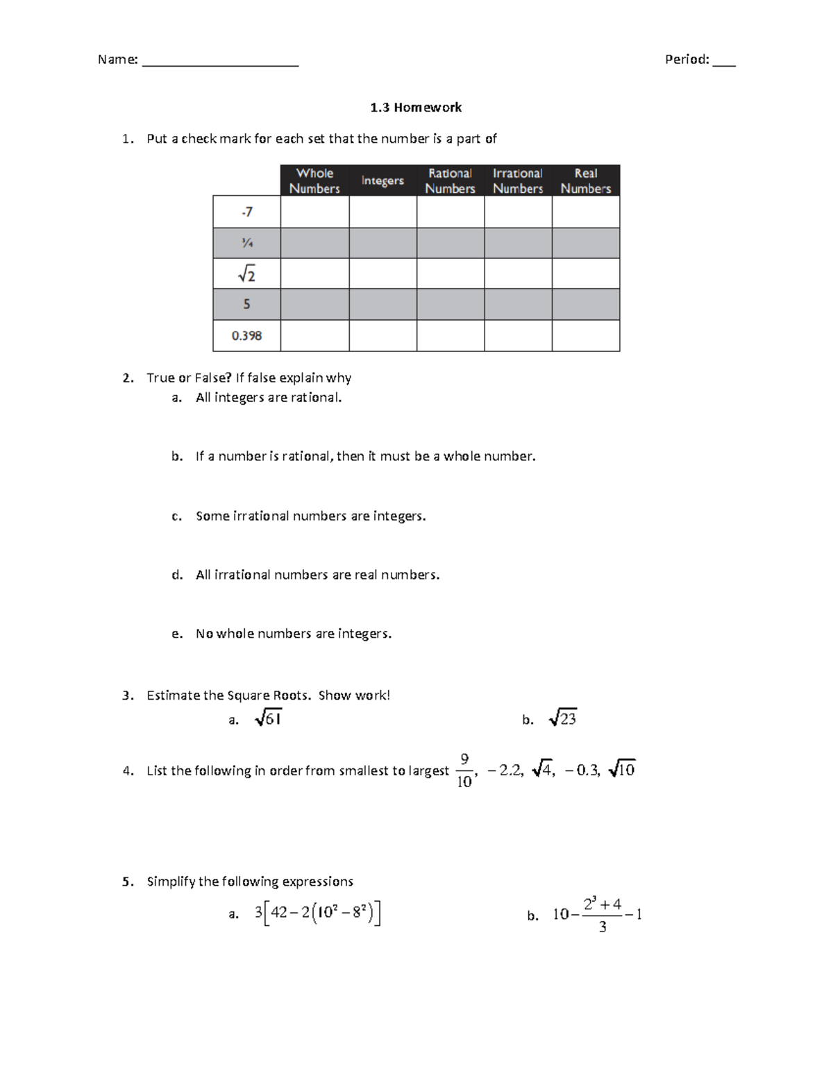 lesson 4.1.3 homework math 8