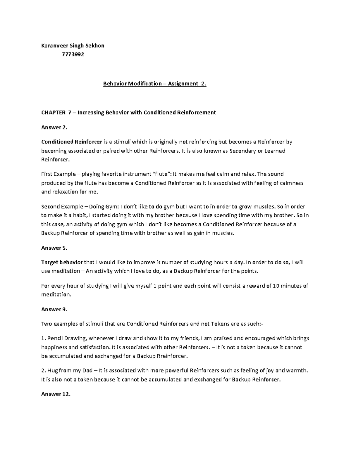 Behavior Modification - A2 - Warning: TT: undefined function: 32 ...