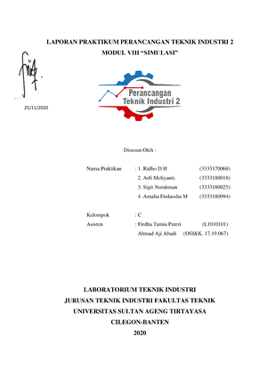 Modul 2 Praktikum PTI 2 - LAPORAN PRAKTIKUM PERANCANGAN TEKNIK INDUSTRI ...