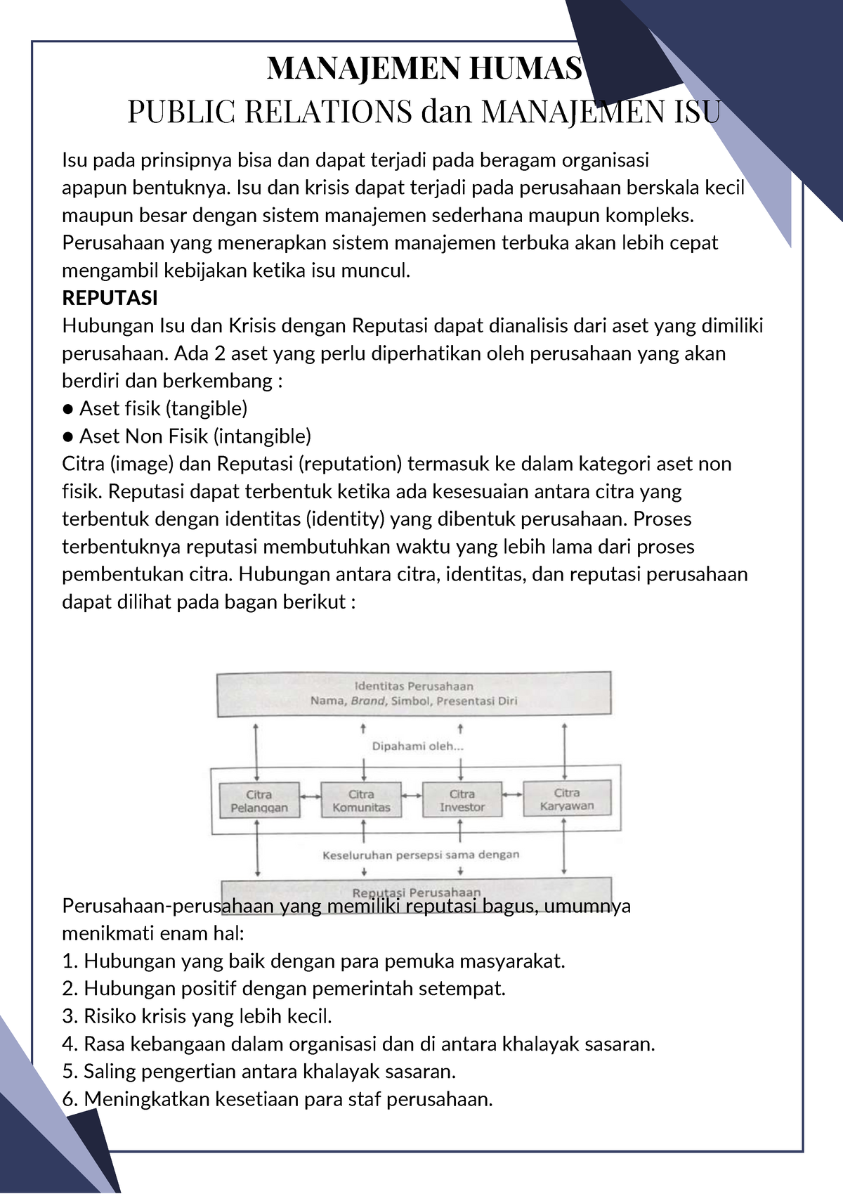 Manajemen Humas - Public Relations Dan Manajemen ISU - Isu Pada ...