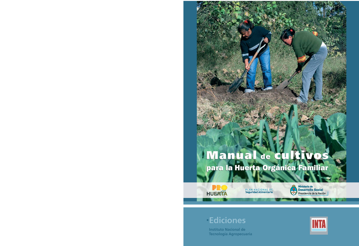 Inta - Manual De Cultivos Para La Huerta Organica Familiar - Alimentos ...