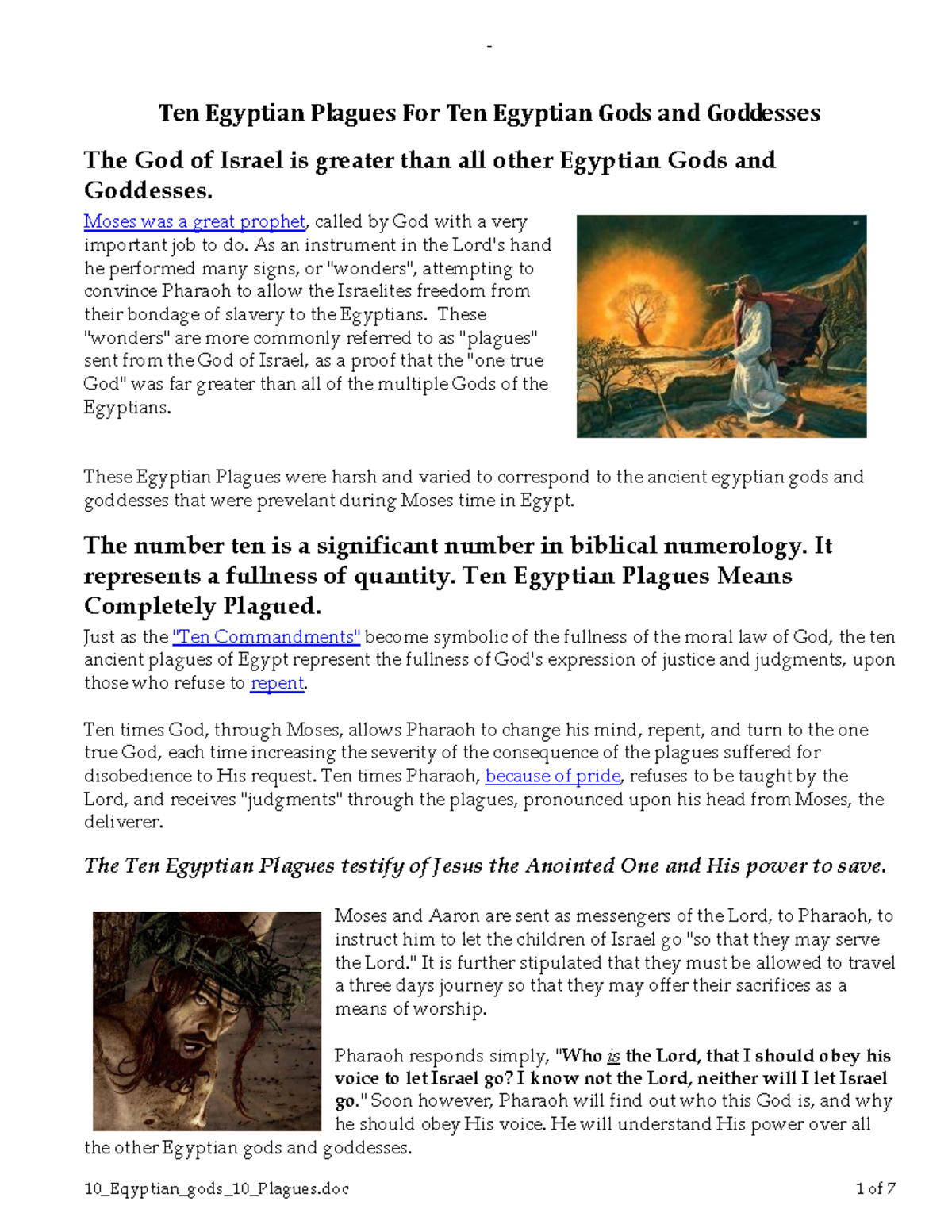 10 Eqyptian Gods 10 Plagues - 10_Eqyptian_gods_10_Plagues 1 Of 7 Ten ...