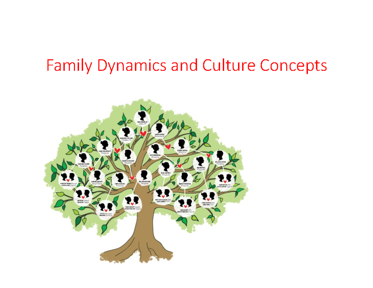 Family Dynamics Culture PPT Family Dynamics and Culture Concepts Concepts Lecture Exemplars