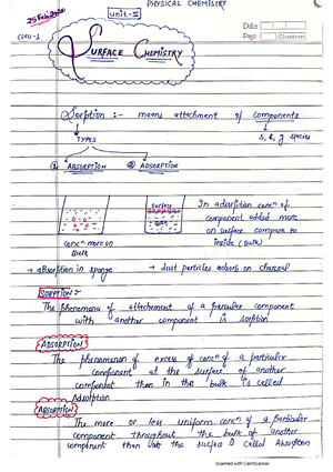Thermodynamics Handwritten Notes PDF - Chem Content - PHYS 4S - Studocu