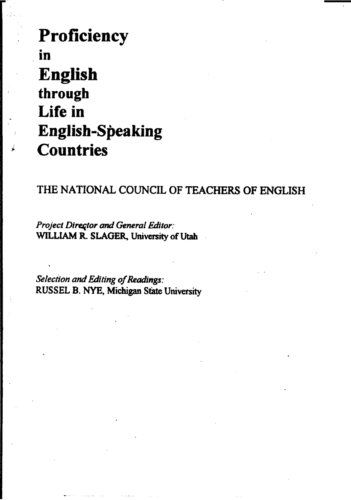 thesis on english language proficiency