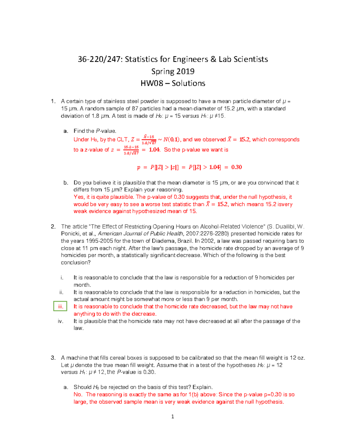 HW 08 - Solutions - Homework - Warning: TT: Undefined Function: 32 ...