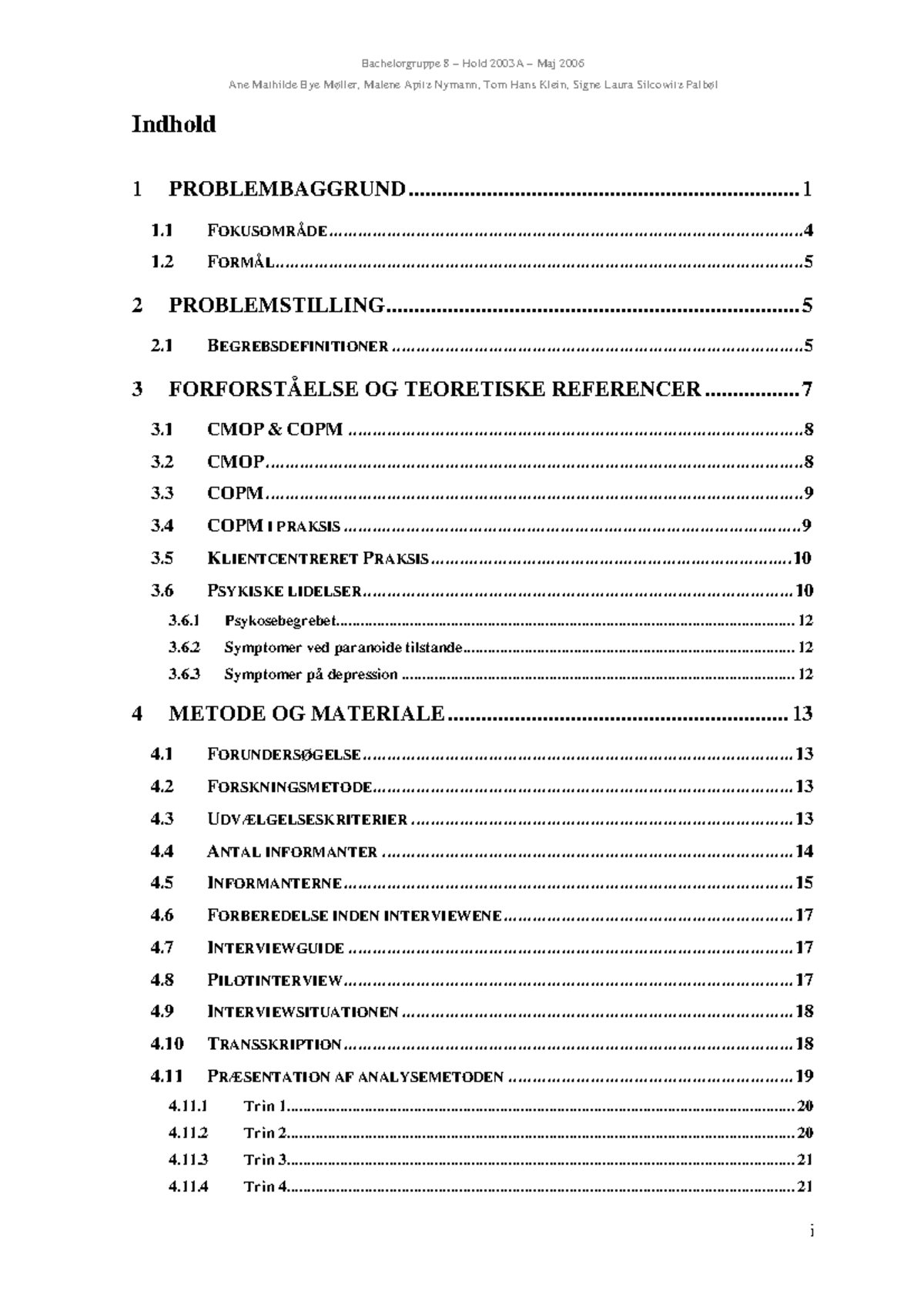 Manual til copm interview - Ane Mathilde Bye Møller, Malene Apitz ...