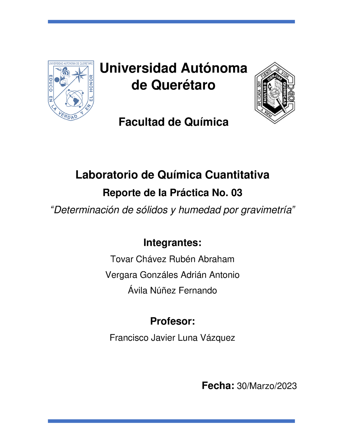 Reporte Práctica 3 Lab. Q. Cuantitativa - Universidad Autónoma De ...