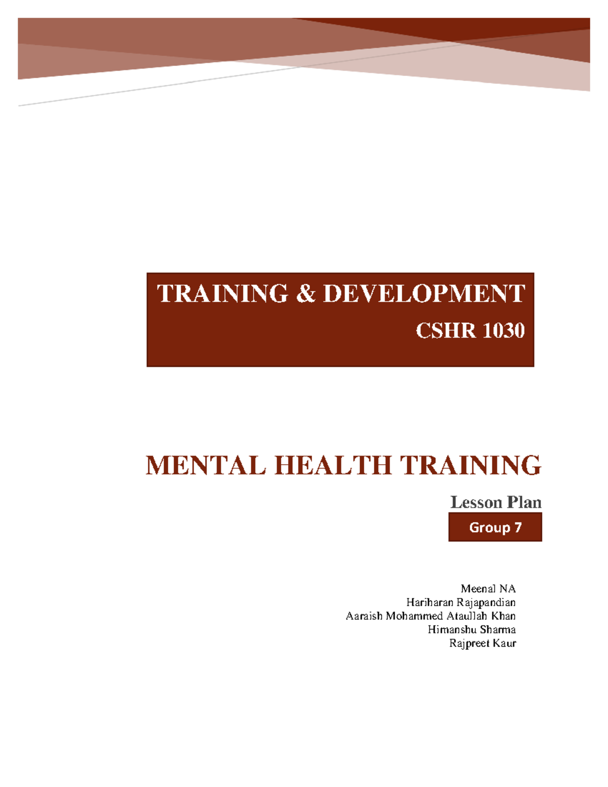 Group-7 Lesson Plan3 - please give the documents - Group 7 TRAINING ...